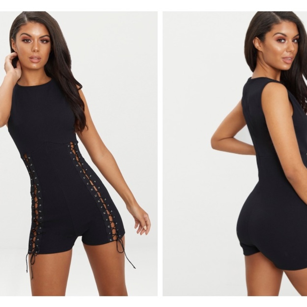 PLT Laced Up Romper